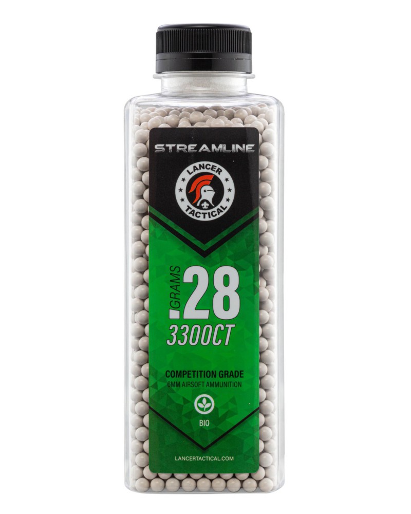 BBs biodegradables Streamline 0.28g 6 mm 3300 BBs - Lancer Tactical