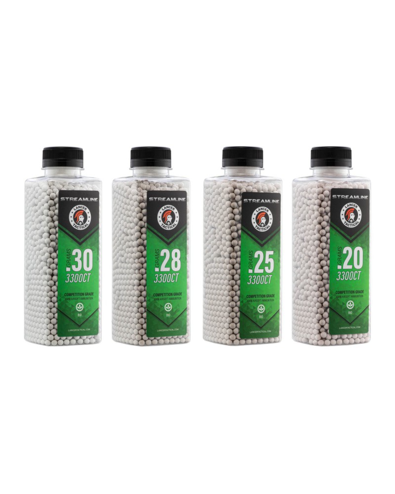 BBs biodegradables Streamline 0,20 g 3300 - Lancer Tactical