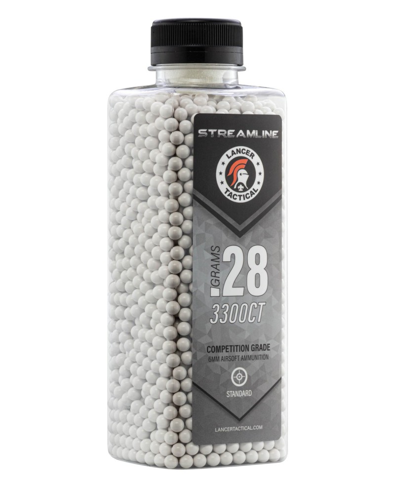 BBs Streamline 0,28 g 6 mm 3300 - Lancer Tactical | Airsoft Yecla