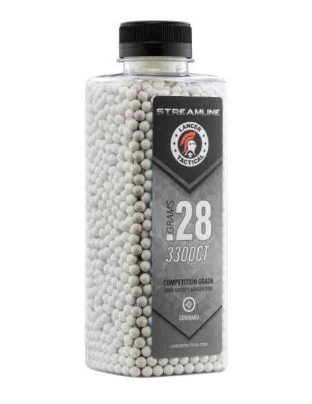 BBs Streamline 0,28 g 6 mm 3300 - Lancer Tactical | Airsoft Yecla