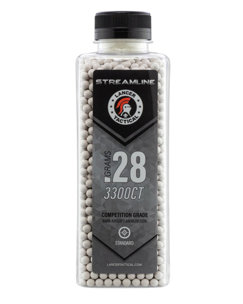 BBs Streamline 0,28 g 6 mm 3300 - Lancer Tactical | Airsoft Yecla