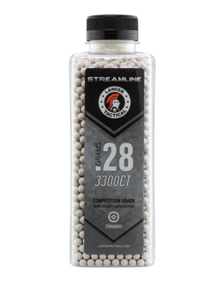 BBs Streamline 0,28 g 6 mm 3300 - Lancer Tactical | Airsoft Yecla