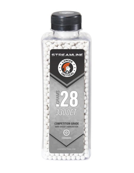 BBs Streamline 0,28 g 6 mm 3300 - Lancer Tactical | Airsoft Yecla