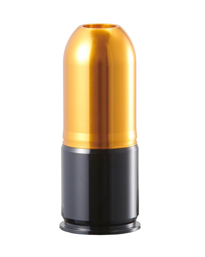 Réplica granada 40 mm a gas Negro/Oro | Airsoft Yecla