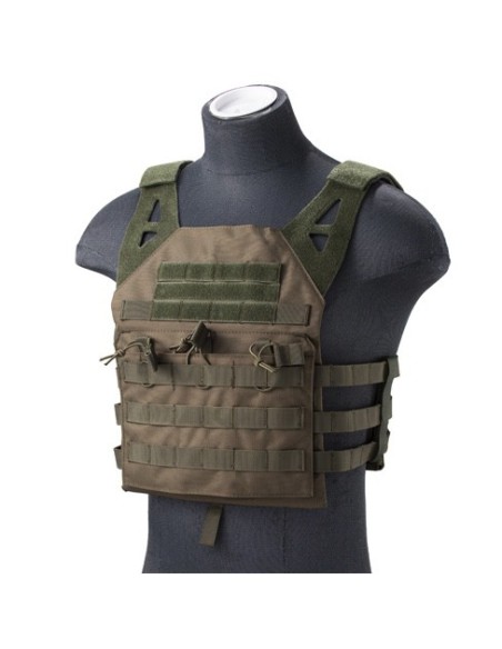 Chaleco táctico tipo JPC Molle con retención OD (verde) Talla única