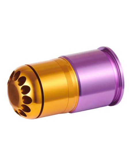 Granada 40mm a gas 60 BBs Violeta/Naranja