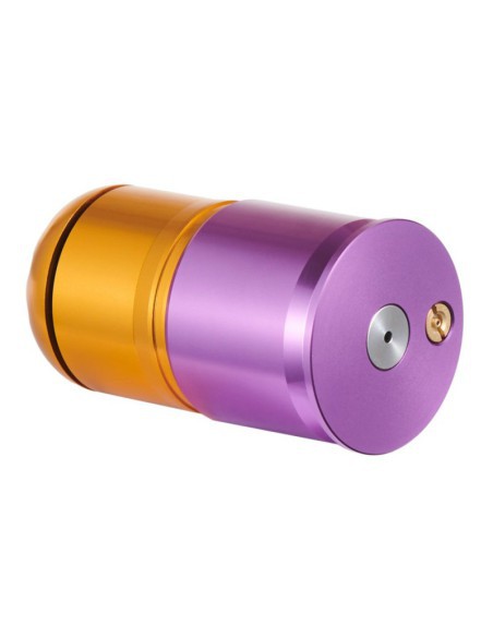 Granada 40mm a gas 60 BBs Violeta/Naranja | Airsoft Yecla
