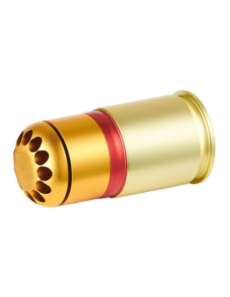 Granada réplica 40 mm a gas 60 BBs Oro/Rojo/Naranja