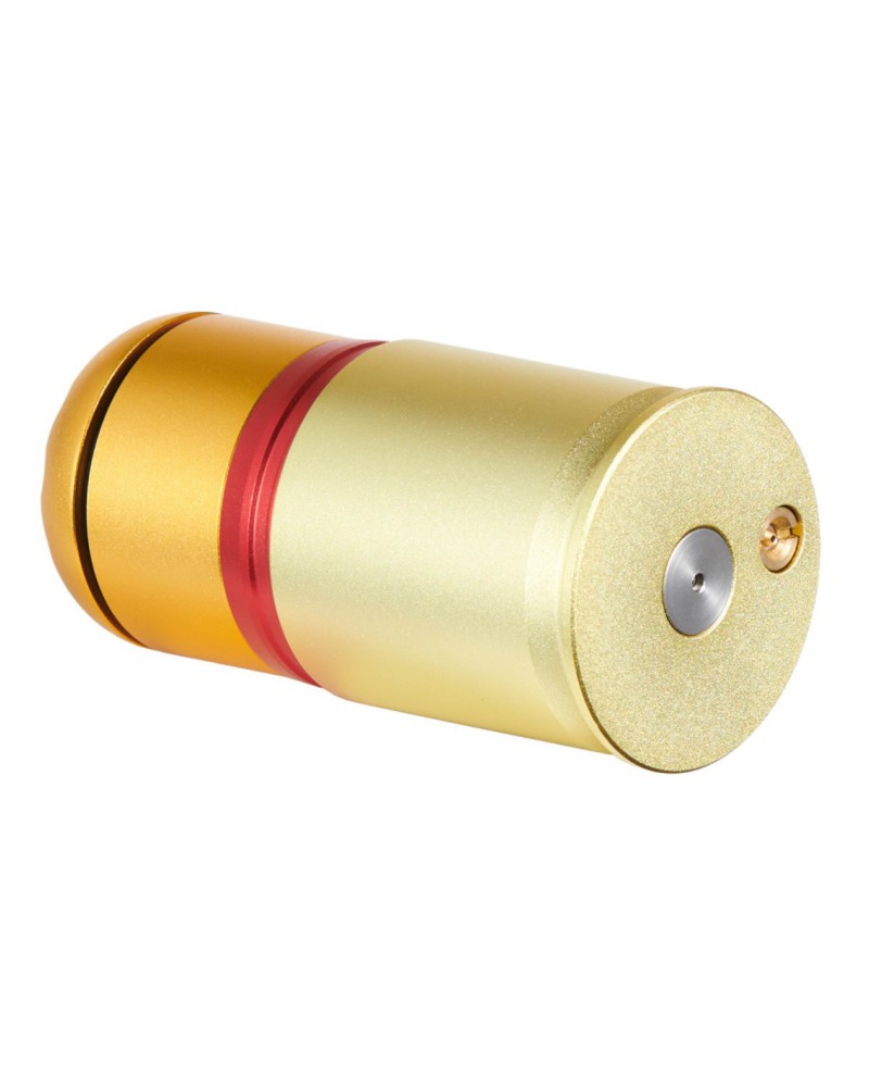 Granada réplica 40 mm a gas 60 BBs Oro/Rojo/Naranja | Airsoft Yecla
