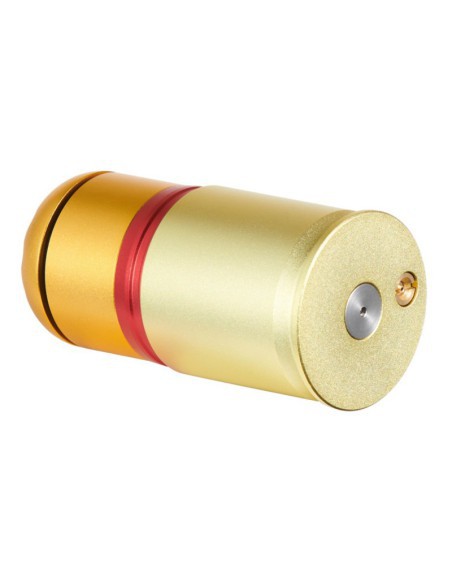 Granada réplica 40 mm a gas 60 BBs Oro/Rojo/Naranja | Airsoft Yecla