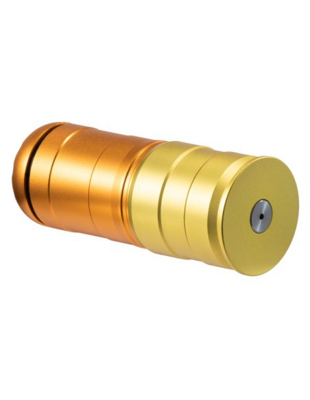 Réplica granada 40 mm a gas 120 BBs - Oro/Naranja | Airsoft Yecla