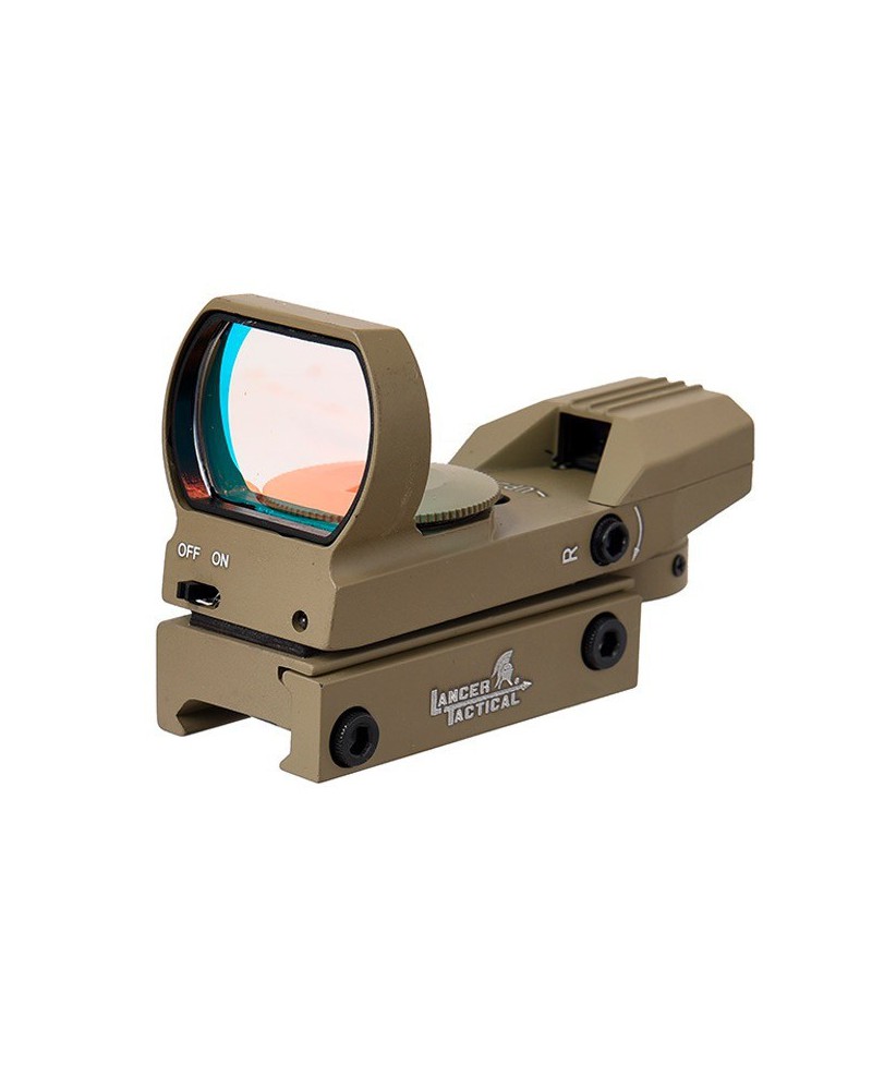 Punto rojo Reflex 4 retículas rojo/verde 21 mm | Airsoft Yecla