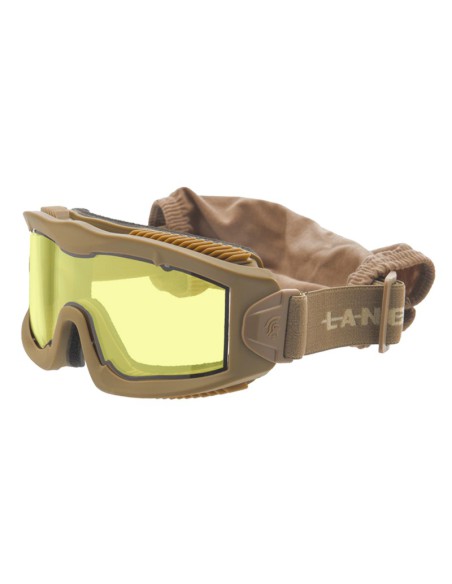 Máscara AERO Thermal CE EN166 con lente amarilla - Tan/Beige
