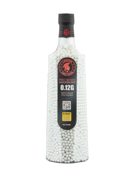 Bolas BBs 6 mm 0,12 g 5100 en botella | Airsoft Yecla