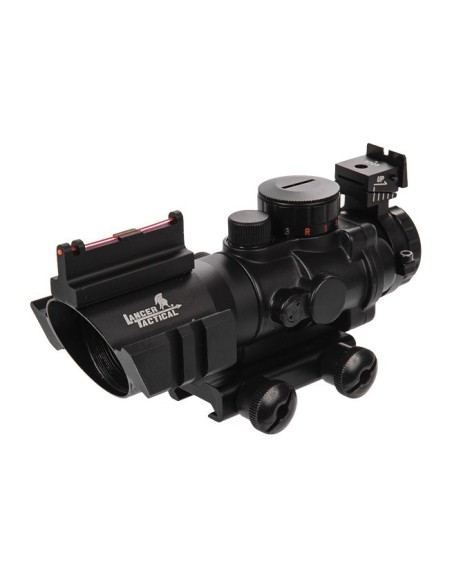 Mira 4x32 con retículo iluminado (rojo/verde/azul) y montaje Picatinny