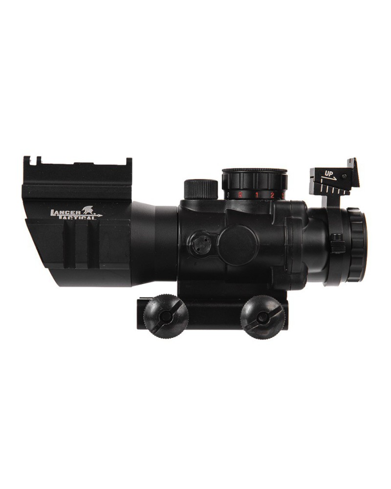 Mira 4x32 con retículo iluminado y montaje Picatinny