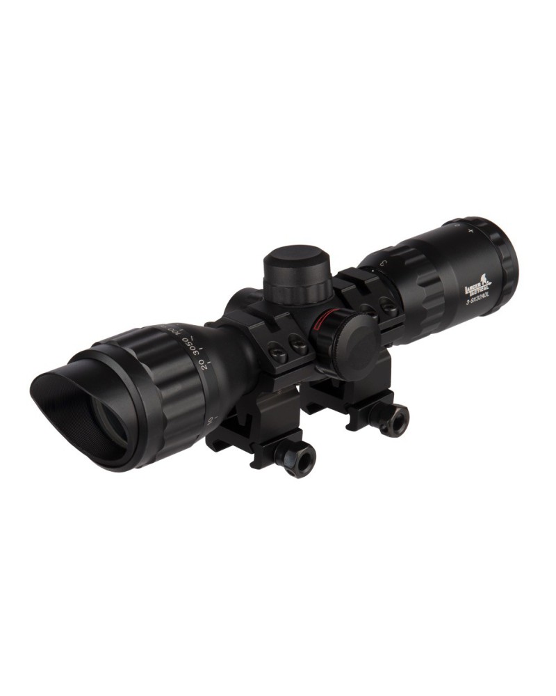 Mira 3-9x32 Mil-dot iluminada rojo y verde - AOL