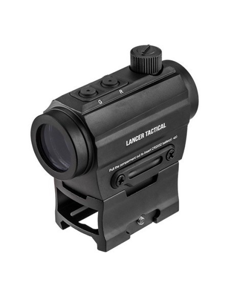 Punto rojo y verde Micro Point Reflex montaje alto Rail 21mm - Negro