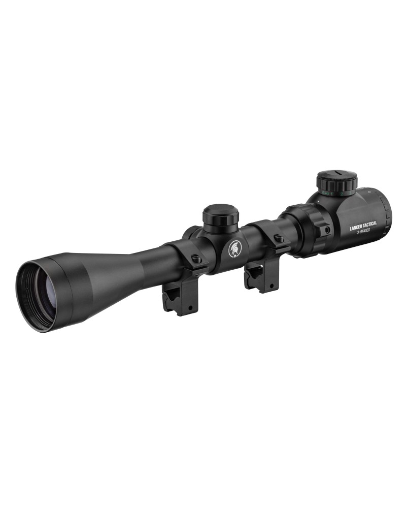 Mira telescópica 3-9x40 retícula iluminada 11 mm | Airsoft Yecla