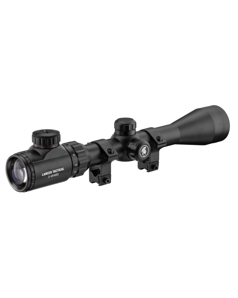 Mira telescópica 3-9x40 retícula iluminada 11 mm | Airsoft Yecla