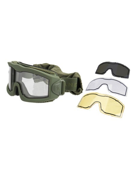 Máscara AERO Thermal OD 3 pantallas | Airsoft Yecla