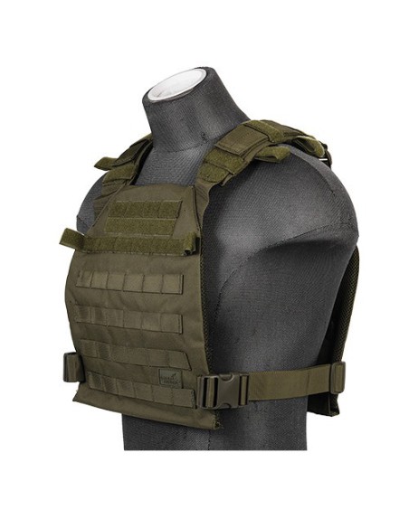 Chaleco Plate Carrier OD 1000D Verde | Airsoft Yecla