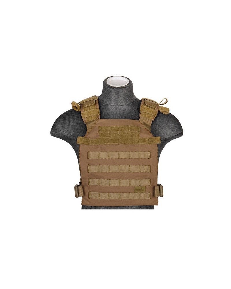 Chaleco plate carrier ligero 1000D Coyote Brown - Lancer Tactical