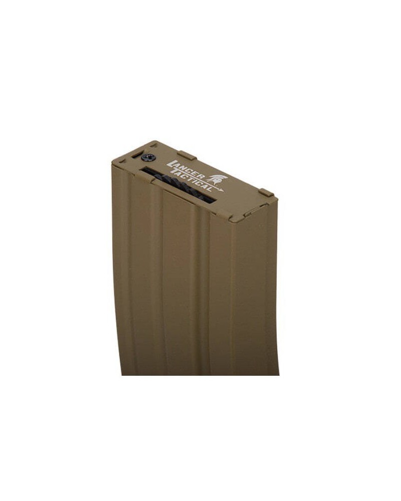 Cargador Hi-cap metálico 300 BBs para M4 AEG - Lancer Tactical