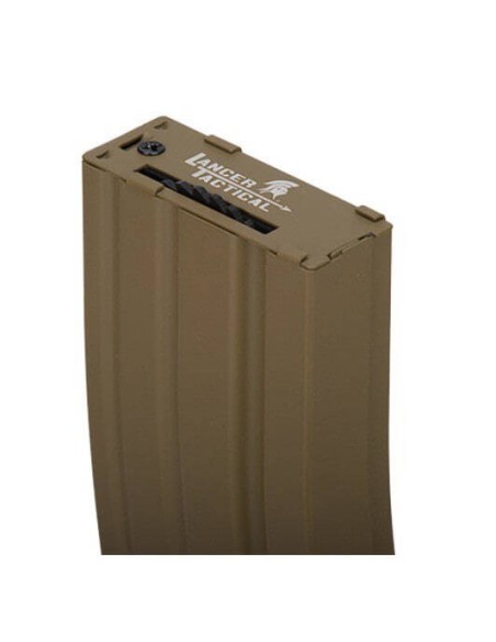 Cargador Hi-cap metálico 300 BBs para M4 AEG - Lancer Tactical