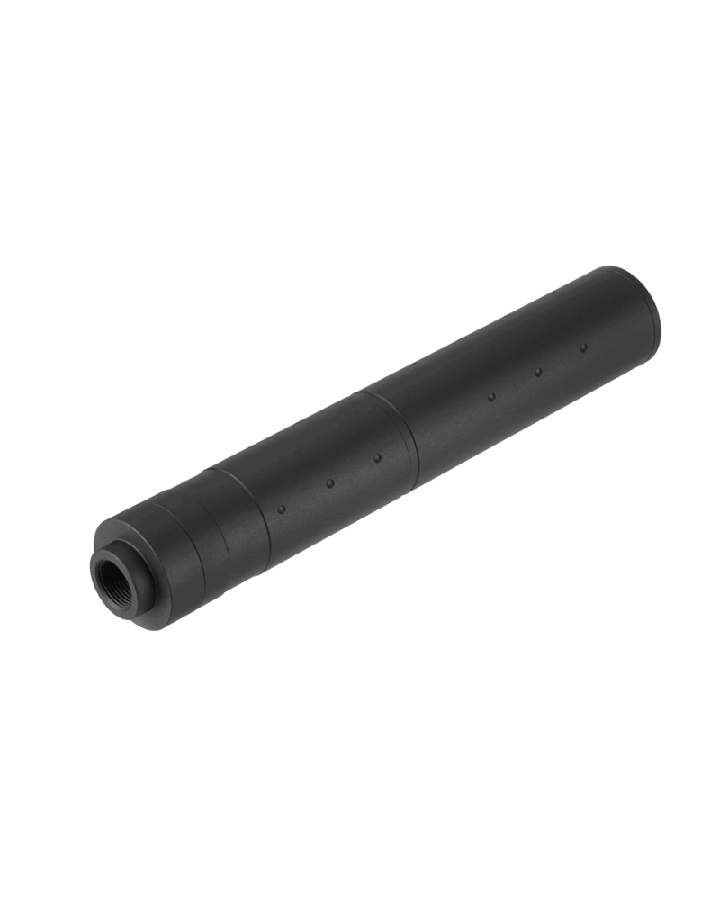 Silenciador Dot Mock aluminio 195 mm 14mm CCW | Airsoft Yecla
