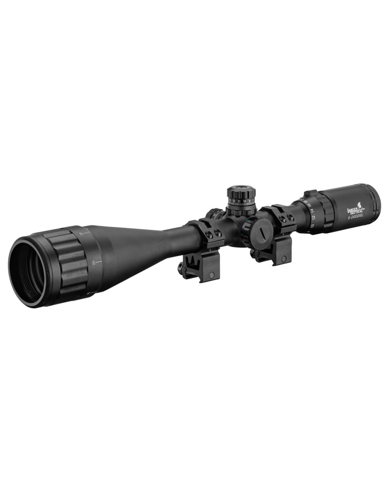 Mira 6-24x50 iluminada Picatinny para Airsoft