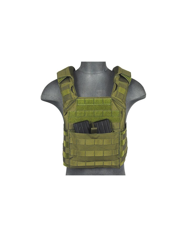 Chaleco Plate Carrier SPAC OD 1000D - Verde | Airsoft Yecla
