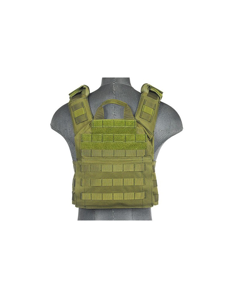 Chaleco Plate Carrier SPAC OD 1000D - Verde | Airsoft Yecla