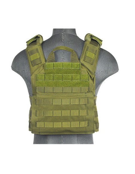 Chaleco Plate Carrier SPAC OD 1000D - Verde | Airsoft Yecla