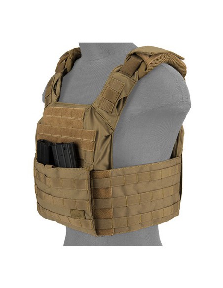 Chaleco Plate Carrier SPAC 1000D Tan - Talla única