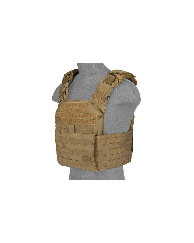 Chaleco Plate Carrier SPAC 1000D Tan - Talla única