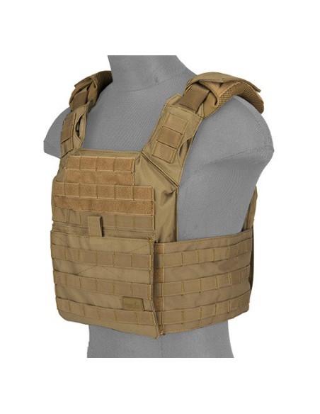 Chaleco Plate Carrier SPAC 1000D Tan - Talla única