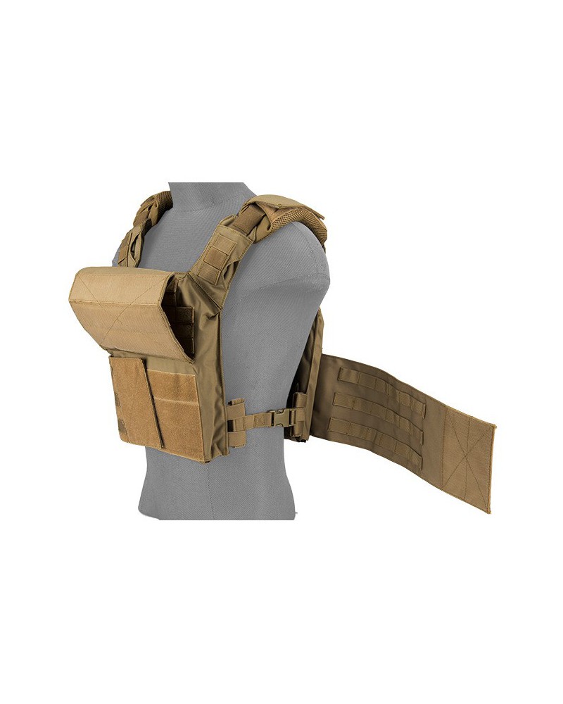 Chaleco Plate Carrier SPAC 1000D Tan - Talla única