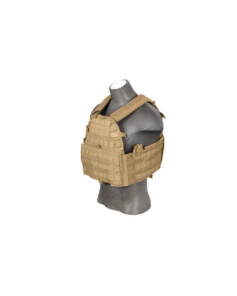 Chaleco Plate Carrier 69T4 1000D tan - Talla única | Airsoft Yecla