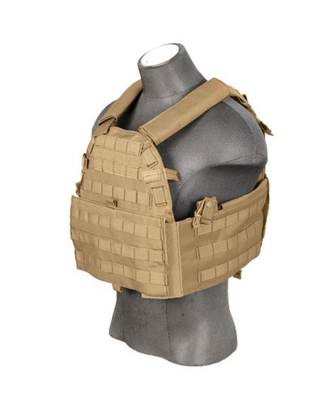 Chaleco Plate Carrier 69T4 1000D tan - Talla única | Airsoft Yecla