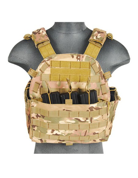 Chaleco táctico Plate Carrier 1000D negro - Lancer Tactical