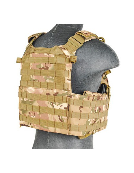 Chaleco táctico Plate Carrier 1000D negro - Lancer Tactical