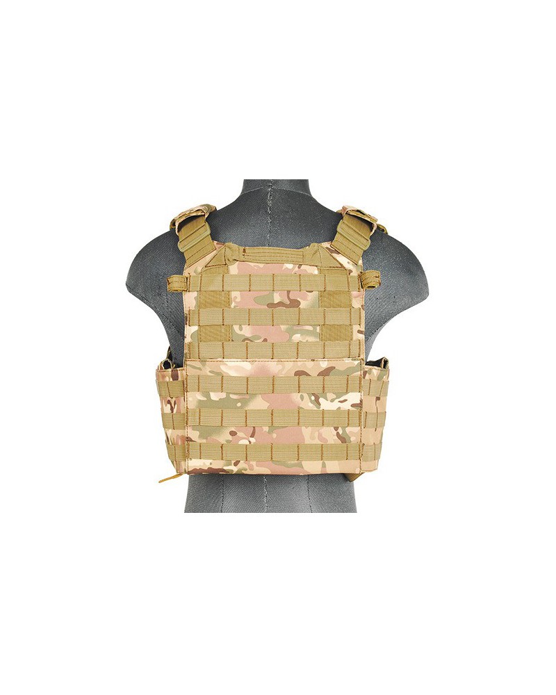 Chaleco táctico Plate Carrier 1000D negro - Lancer Tactical