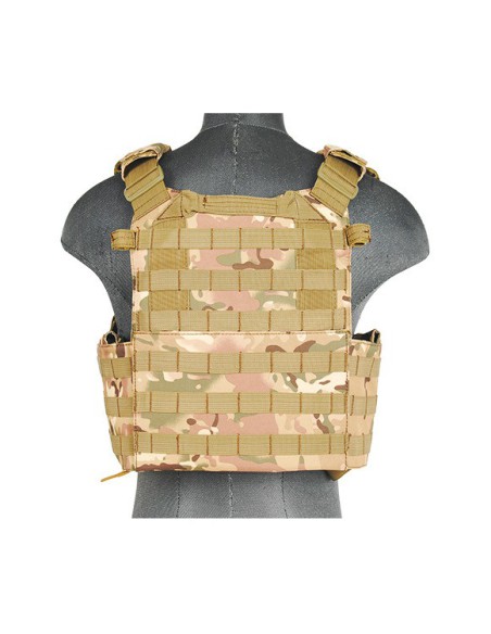 Chaleco táctico Plate Carrier 1000D negro - Lancer Tactical