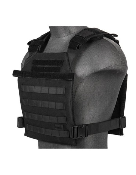 Chaleco Plate Carrier 1000D negro | Airsoft Yecla