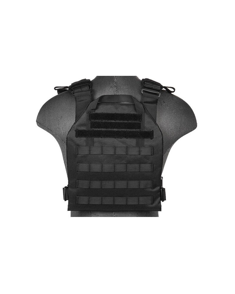 Chaleco Plate Carrier 1000D negro | Airsoft Yecla