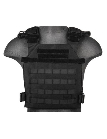 Chaleco Plate Carrier 1000D negro | Airsoft Yecla