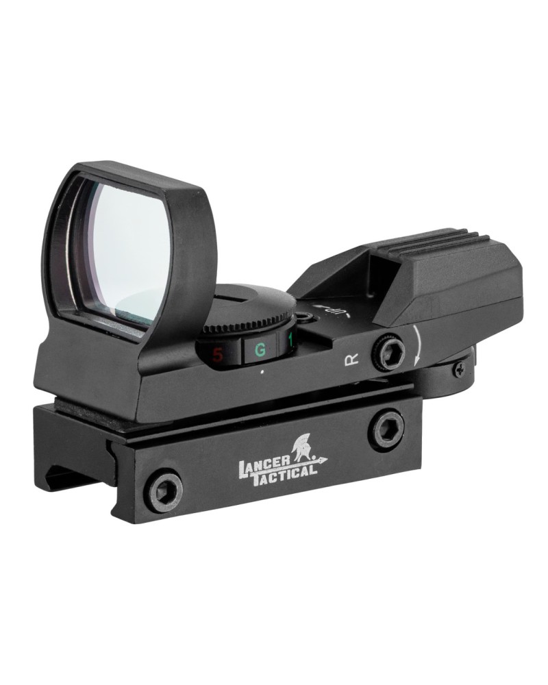 Visor punto rojo Reflex 4 retículos 1x | Airsoft Yecla