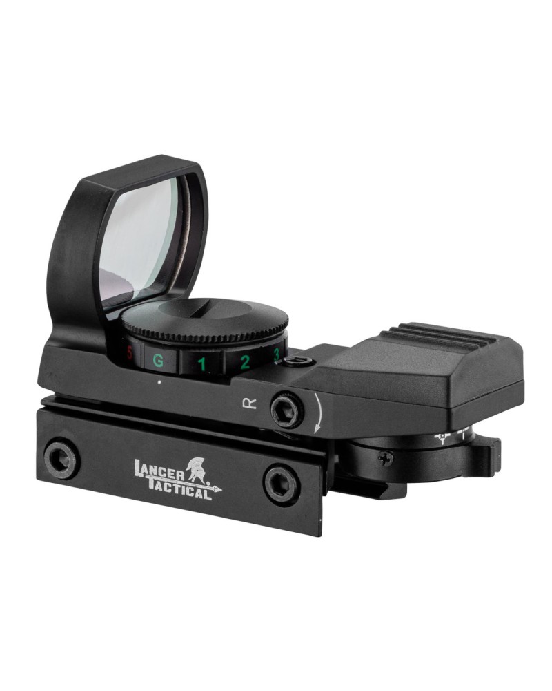 Visor punto rojo Reflex 4 retículos 1x | Airsoft Yecla