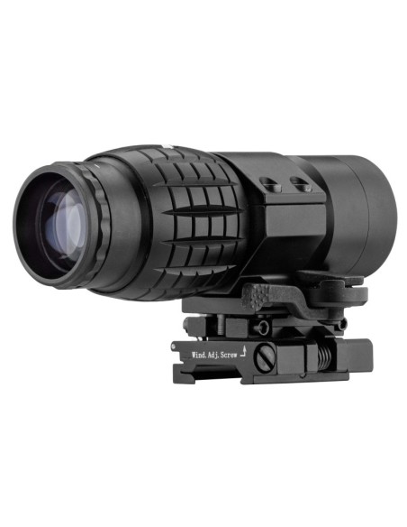 Magnificador 1-3X con montaje basculante para riel Picatinny